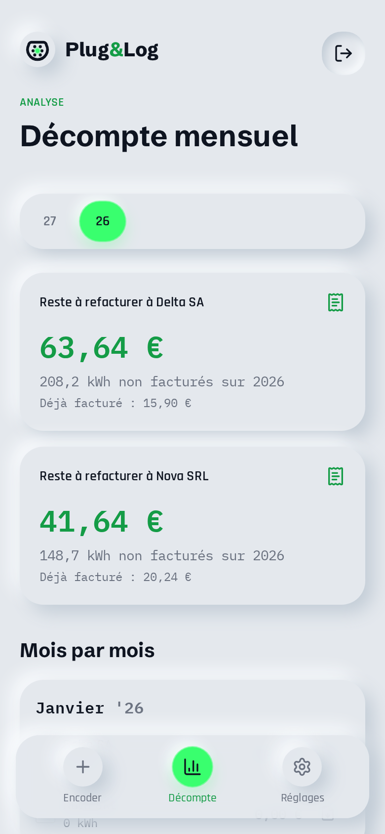 Le décompte se fait tout seul.